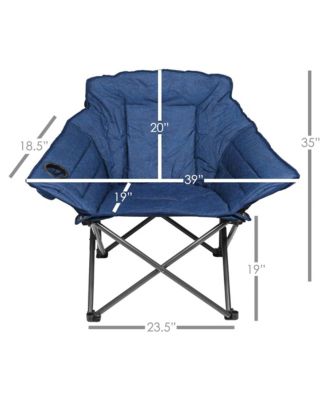 Folding Alternative Club Portable Folding Outdoor Chair, Blue