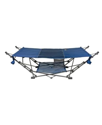 Outdoor/Indoor Full-Sized Portable Folding Hammock, Blue