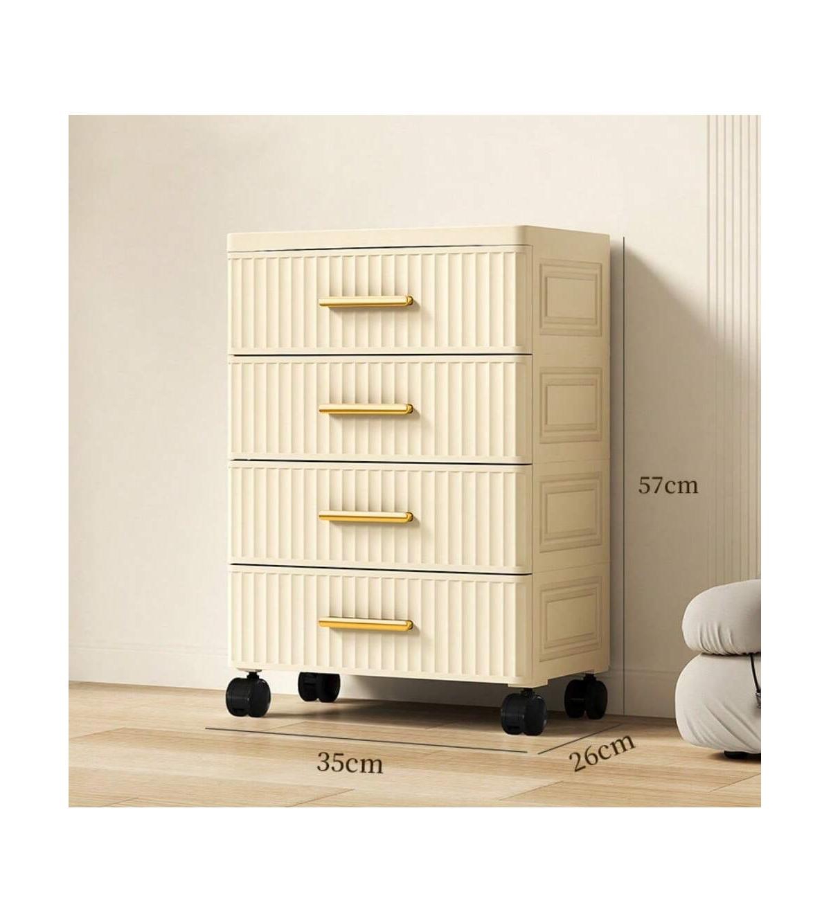 gaomon 1 Piece Plastic Multifunctional Drawer Storage Cabinet Bedside Table Living Room Snack Children Toys Books Clothes