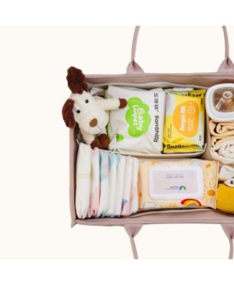 Quilted Diaper Caddy Organizer