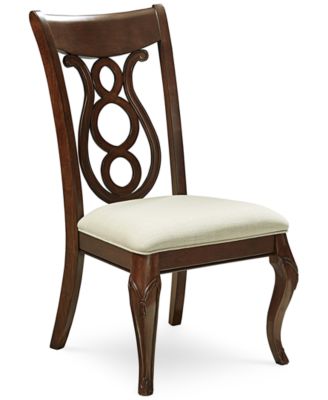 Furniture - Bordeaux Pedestal Fabric Side Chair