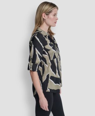 Women's Printed Long-Sleeve Shirt