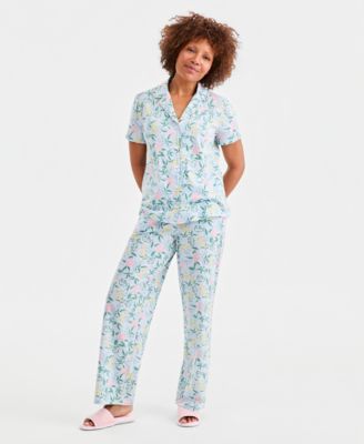 Women's Printed Short-Sleeve Pajama Set