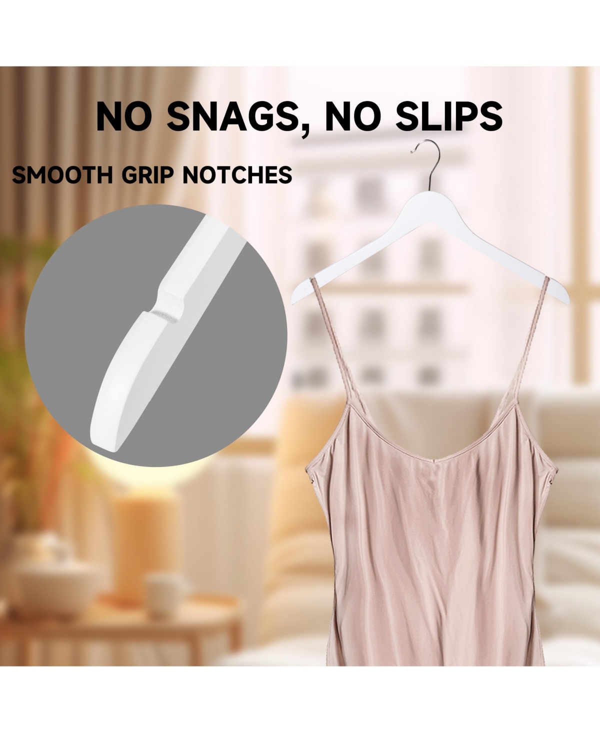 BP4U Premium Wooden Clothes Hangers, Solid Wood Coat Shirt top Hangers for Jackets, Shirts, Dresses, Blouse, Overcoat