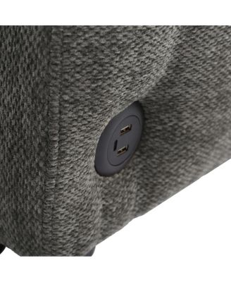 52.8'' USB Convertible Sleeper Sofa Bed with Adjustable Backrest