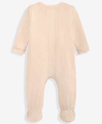 Baby Boys' Pointelle Cotton 2-Way Zip Coveralls