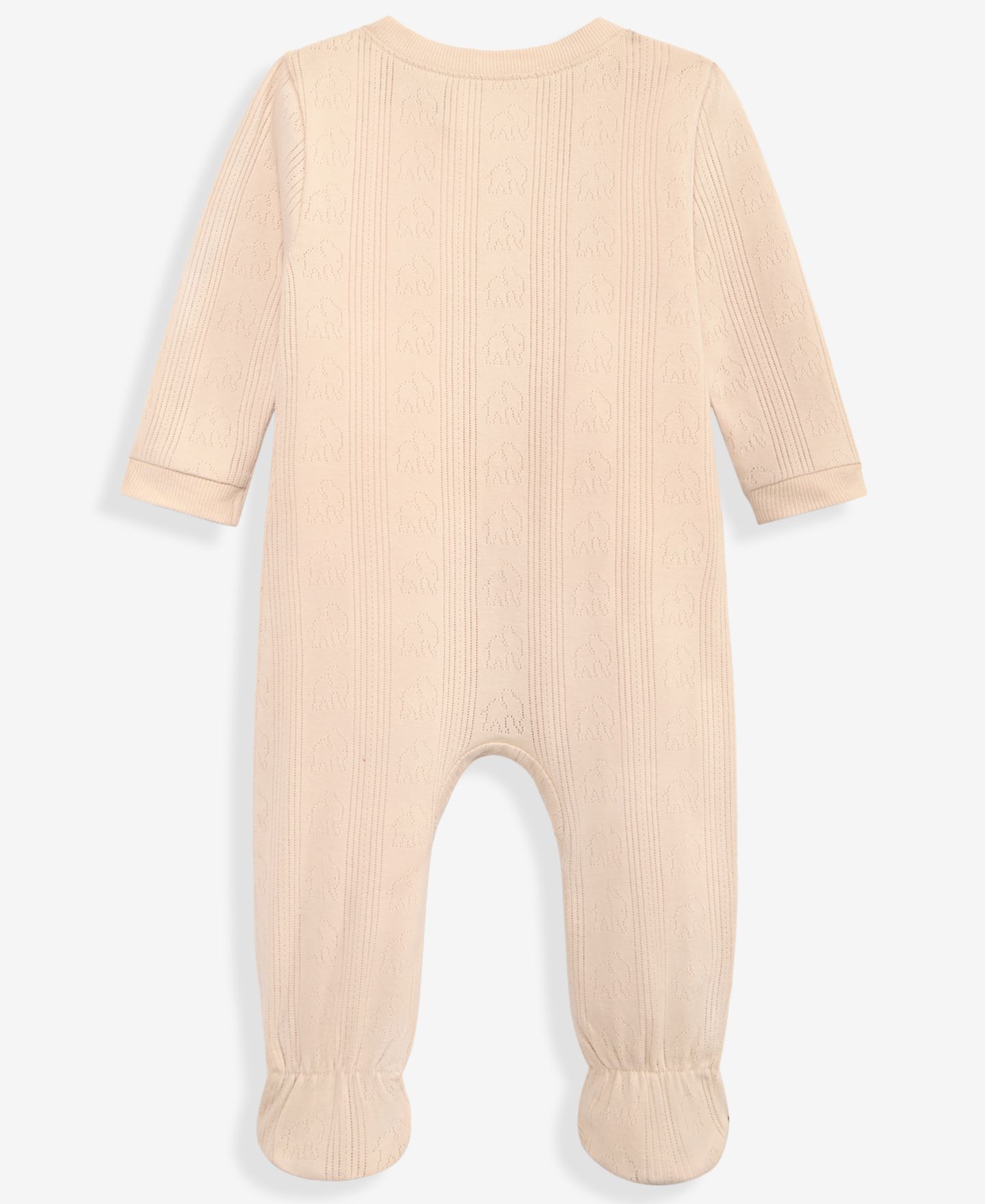 Комбинезон First Impressions Pointelle Cotton 2-Way Zip Coveralls для мальчиков-малышей, цвет: Какао сливочный — фото 3