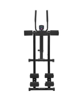 Dual-Track AB Workout Machine, Foldable Adjustable Ab & Core Trainer, 440 lb Weight Capacity, Home Gym Ab Cruncher