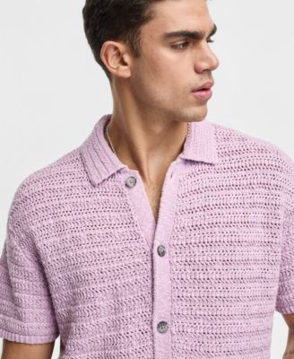 Men's Relaxed-Fit Elio Short-Sleeve Polo Sweater