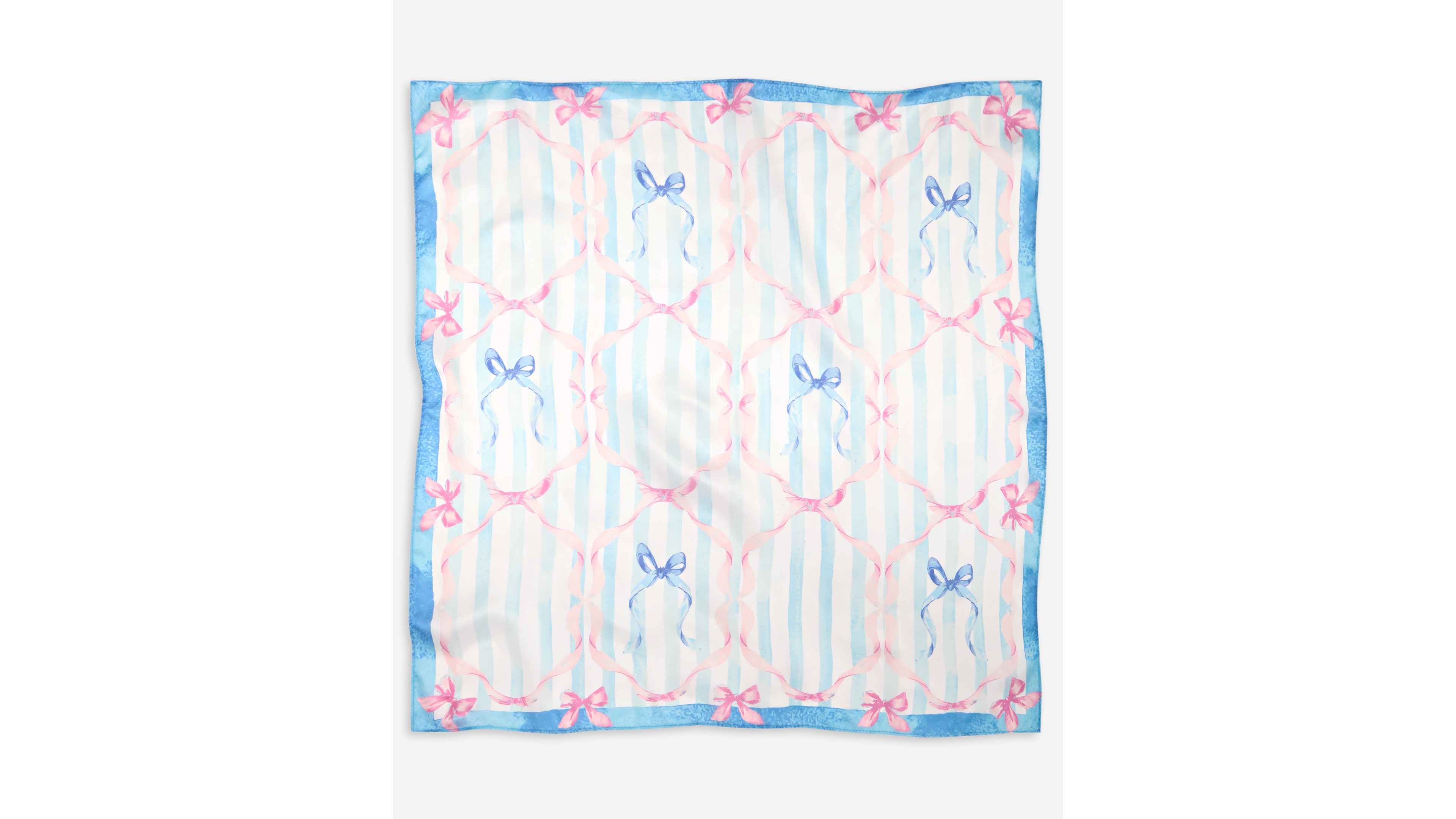 On 34th Ribbon Bow Print Square Scarf, Macy's Exclusive