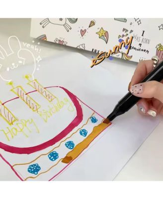 53PCS Brush Set, Marker Art Kit, Vibrant Colors Art Supplies for Creative Inspiration, Perfect for Travel and Entertainment