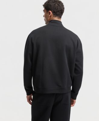 Men's Relaxed-Fit Quarter-Zipper Sweater