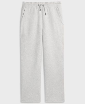 Men's Straight-Fit Heathered Wide Sweatpants