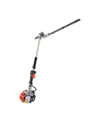 15.7" 26CC 2-Cycle Gas Hedge Trimmer, Dual-Sided Dual-Action Blade, 270° Adjustable Trimmer Head, Pole Hedge Trimmer