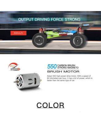 1:14 Scale 37 MPH High-Speed RC Car, 4WD Off-Road Monster Truck with 2.4GHz Remote & LED Lights