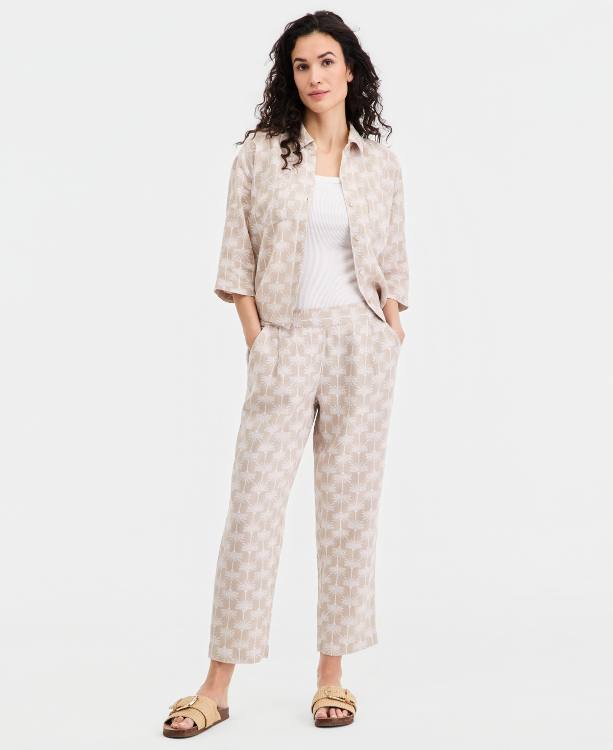Charter Club Petite Tapered Pull-On Pants, Macy's Exclusive
