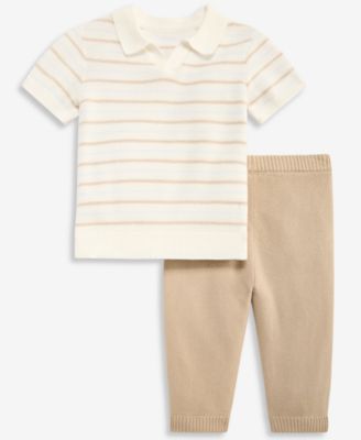 Baby Boys' Sweater-Knit Polo Set