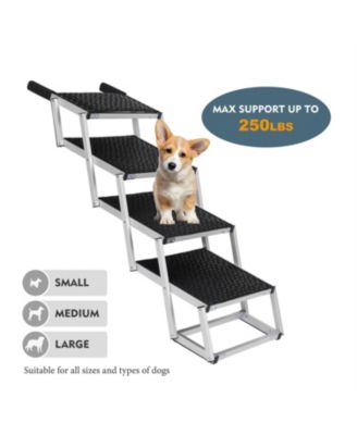 Foldable Dog Ramp for Cars, SUVs, Trucks in Black