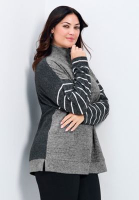 Women's Plus Size Theresa Splice Hacci Top