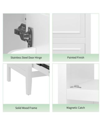 20 in. Bathroom Vanity Cabinet with Sink, Door Shelf Storage and Adjustable Foot Pads, A Drawer