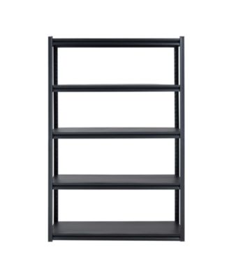 5-Tier Garage Storage Shelves, 24"D x 48"W x 72"H, 3000 lb Capacity, Adjustable Metal Utility Shelving Rack, Black