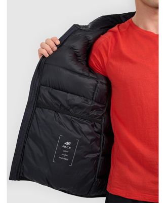 Men's trekking down jacket with natural filling