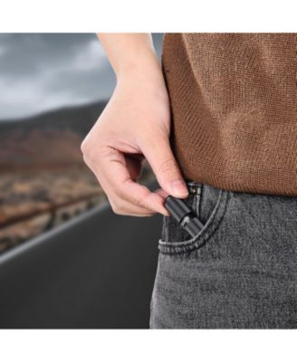 Rechargeable Mini Keychain LED Flashlight, 200 High Lumens, 2 Lighting Modes, IPX7 Waterproof