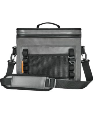 24 Cans Soft Cooler Bag, Leakproof Soft Sided Cooler with Zipper, Waterproof Insulated Cooler Bag, Collapsible Portable