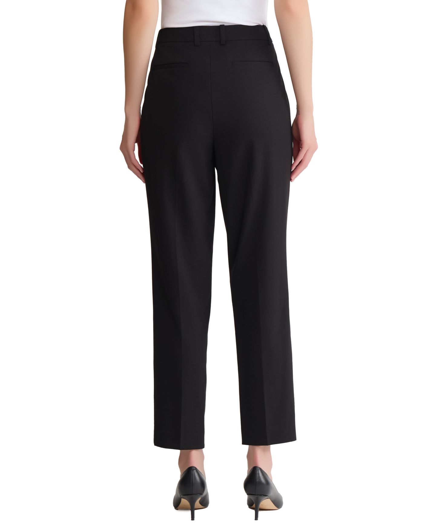 Женские брюки Jones New York Slim Fit Ankle, цвет: Чёрный — фото 3