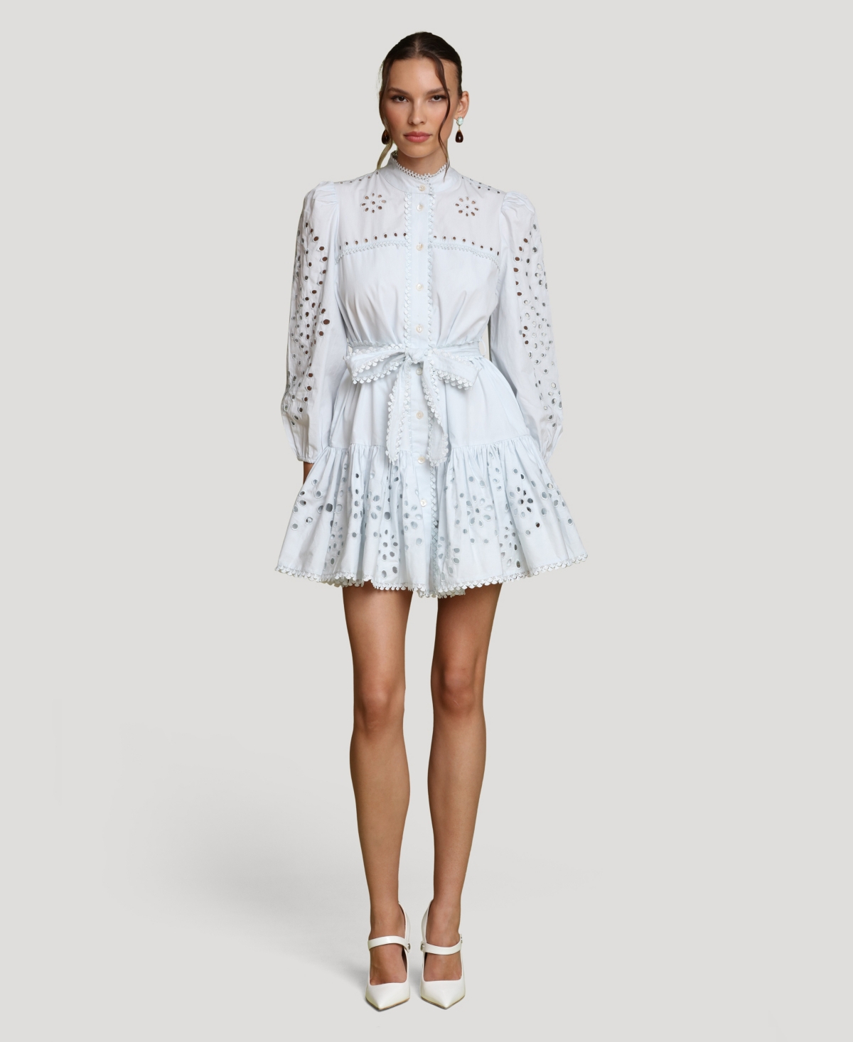 Avec Les Filles Women's Eyelet Shirtdress