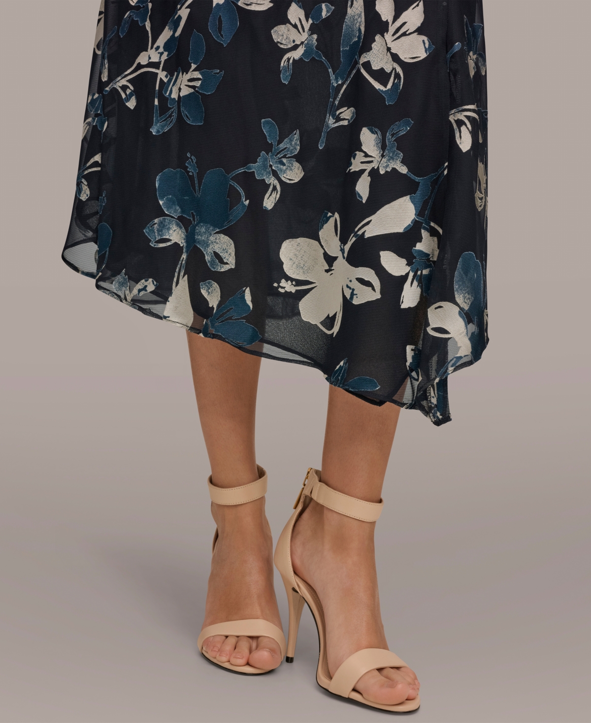 Donna Karan New York Women's Floral Sleeveless Dress