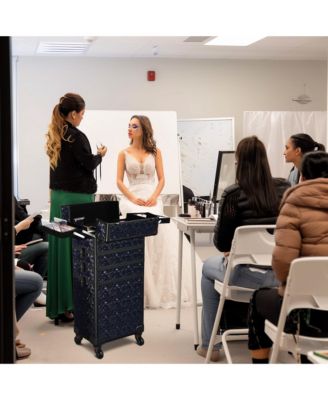 Makeup Train Case Kit with Cube Case Cosmetic Organizer 