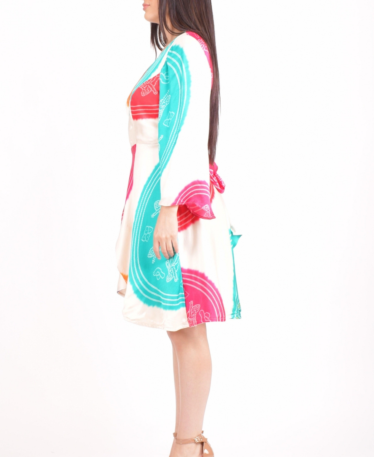 Raas Women's Isla Bandhani Wrap Dress