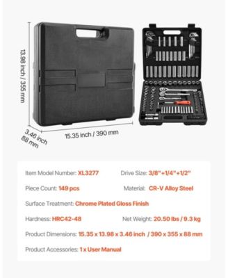 149-Piece Socket and Ratchet Set