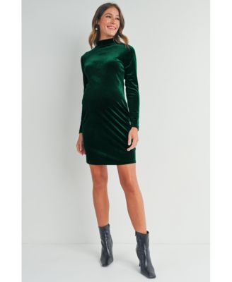Green Maternity Velvet Dresses | Macy's
