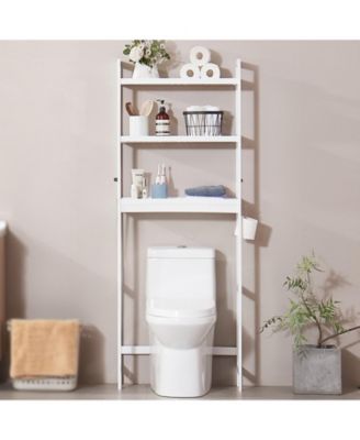 Over-The-Toilet Storage Shelf, 3-Tier Bathroom Space Saver Organizer Rack