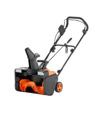 Electric Snow Blower, 20", 15A Corded Snow Thrower, Dual LED Lights, 180° Chute, 25 ft Throw, 12" Depth