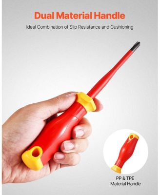 50-Piece Insulated Screwdriver Set, 1000V Electrician Tool Kit with Magnetic Tips, T-Handle Hex Wrench & Voltage Tester