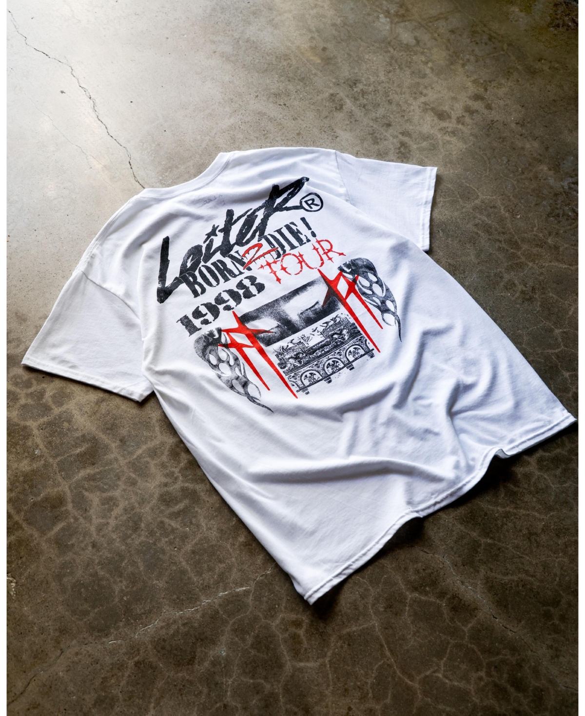 Loiter Men's Bad Boy Vintage T-Shirt White