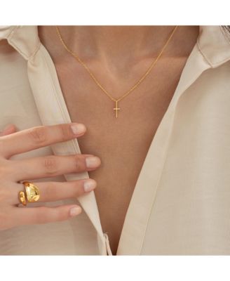 14k Gold Plated Shirley Ring Statement Chic Trendy Statement