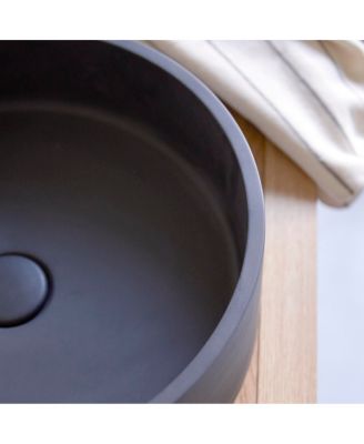 Gina Black Terrazzo round washbasin