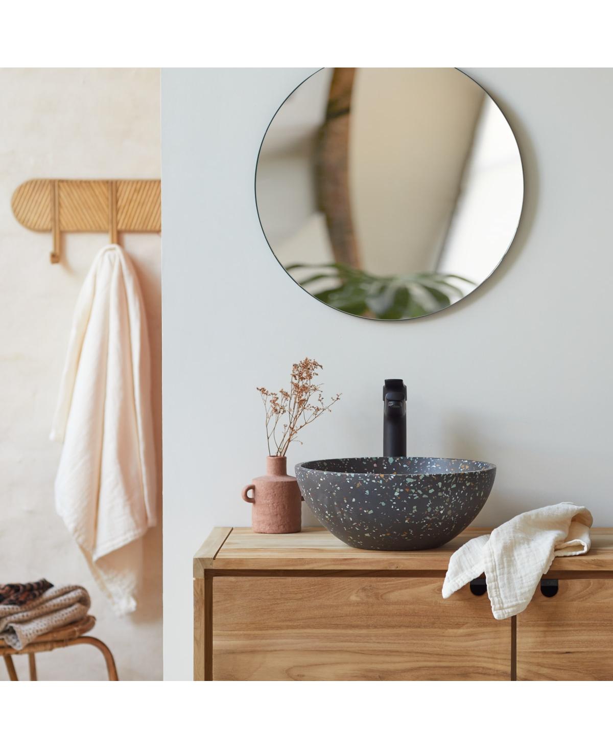 Tikamoon Micha round confetti terrazzo basin