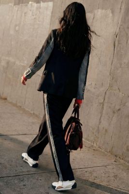 Women's Bimaterial blazer