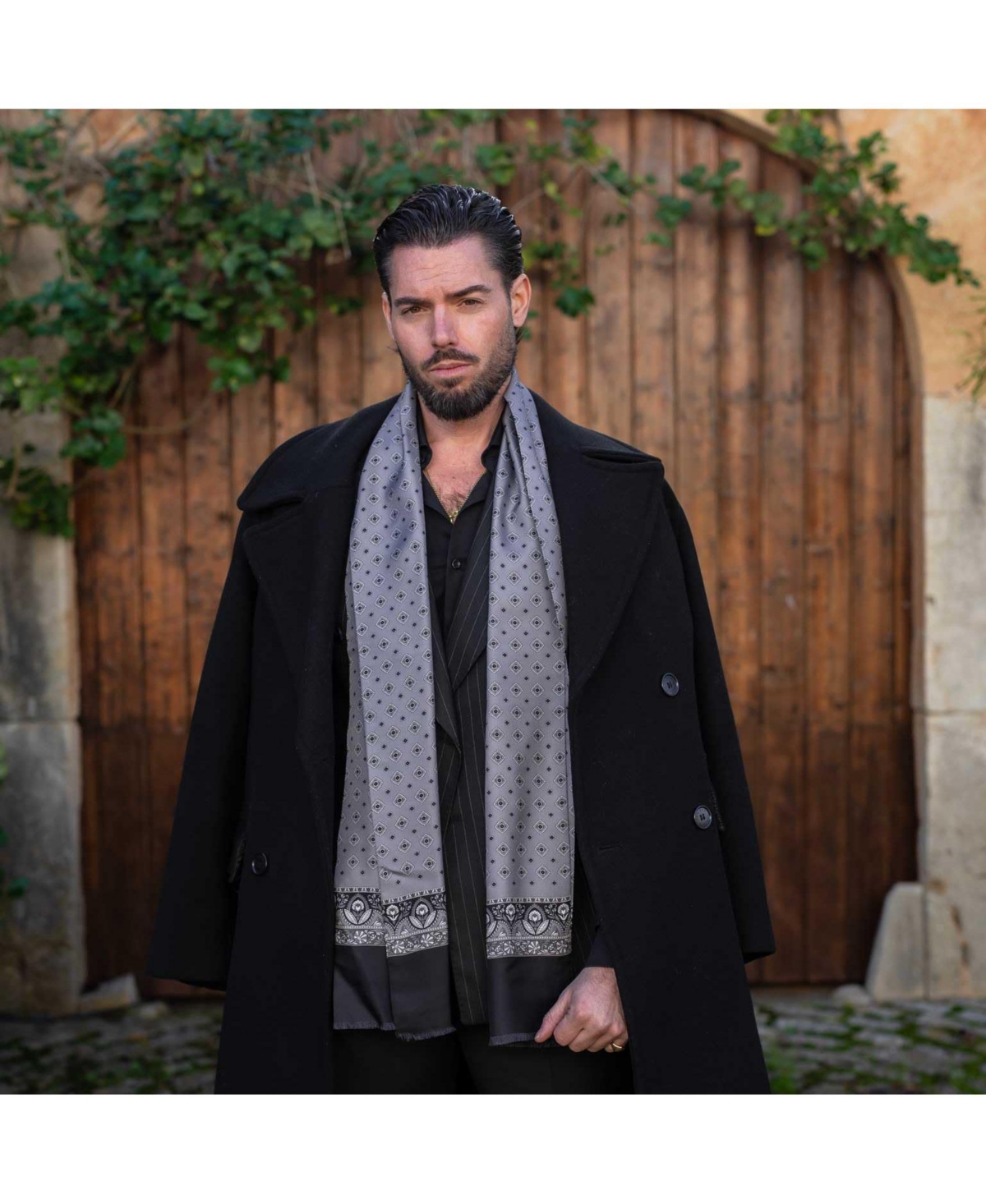 Elizabetta Men's Ancona - Silk Scarf for Men