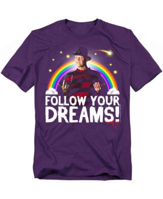 Men's Nightmare On Elm Street Follow Your Dreams T Shirt