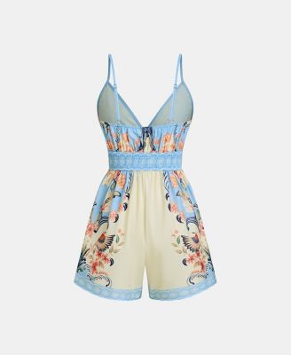 Women's Bahamian Sunshine Floral Romper