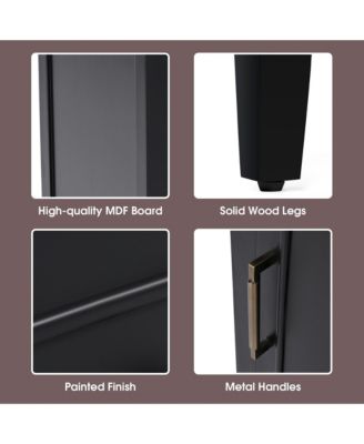 18.6 in. Freestanding Bathroom Vanity Cabinet with Ceramic Sink, Two-tier Shelf, Left or Right Orientation