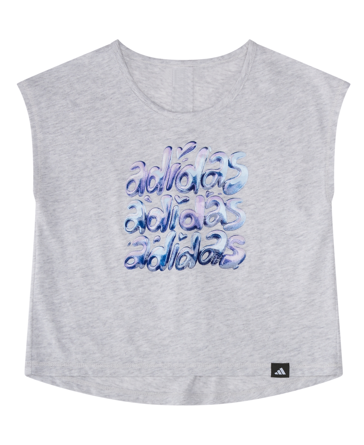 adidas Baby Girls' Back Pleated Short-Sleeve T-Shirt and Mesh Shorts, 2-Piece Set