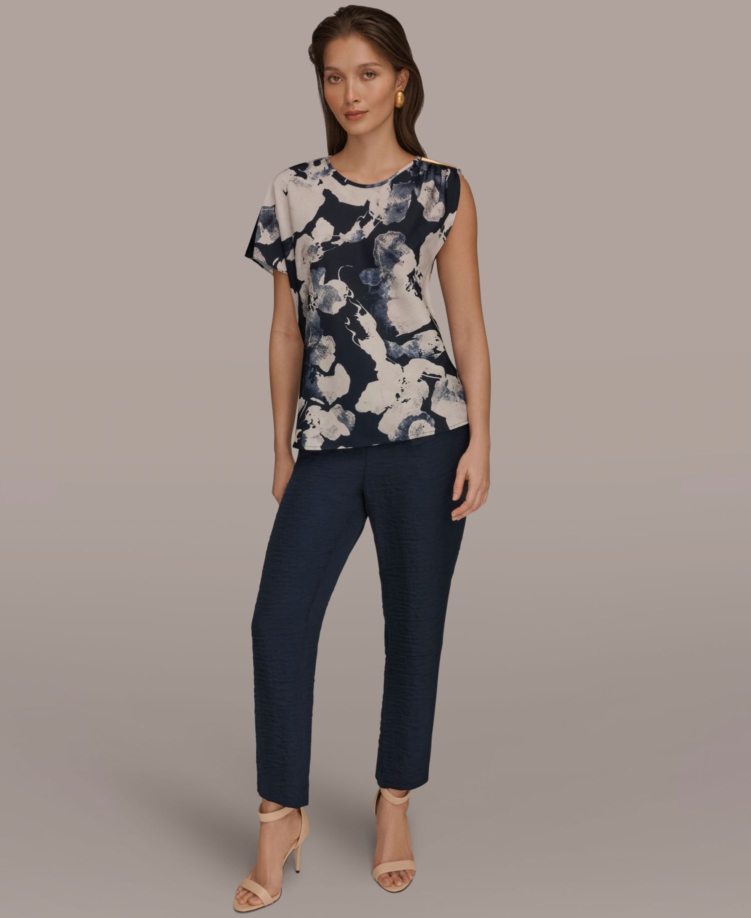 Women's Printed Scoop Neck Top