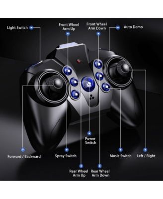 8WD Gesture Control RC Stunt Car with 360° Spins, Drifting, Fog & Light Effects